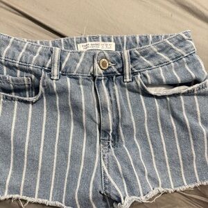 ZARA shorts stripes denim shorts - Size 2 - Size Women’s shorts